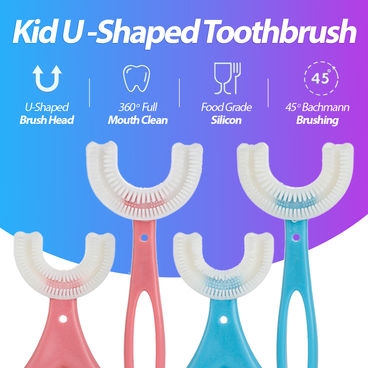 Kids Silicone U Brush TT1